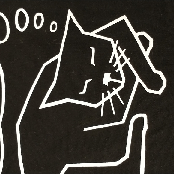 Cat Humor World Domination Black USA Made Tee 100 Cotton T Shirt White Graphic - Picture 4 of 8